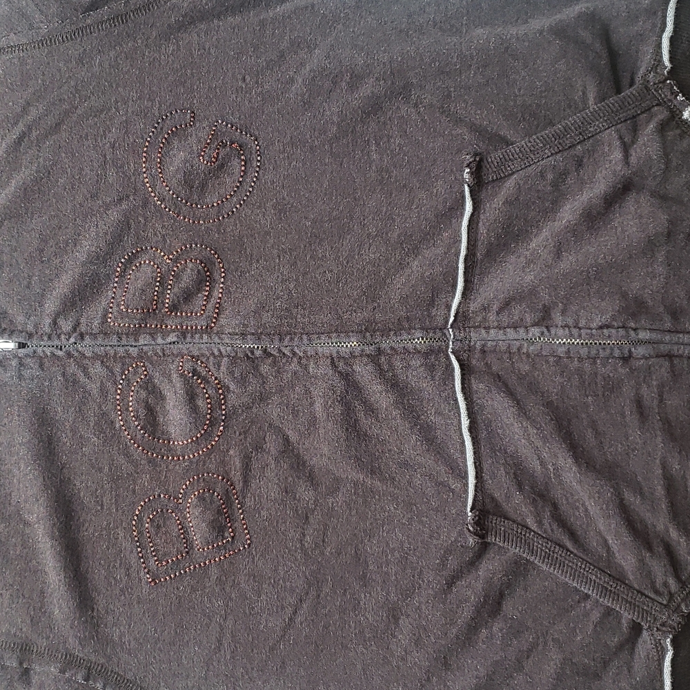 BCBG MAXAZRIA Brown Zip-Up Jacket. Size Large.